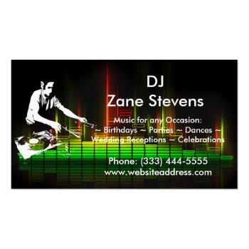 Small Dj Turntable Business Card Magnet Front View