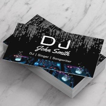 djs singer songwriter modern music event business card