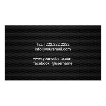 Small Djs Singer Songwriter Professional Music Business Card Back View