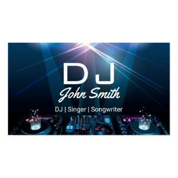 Small Djs Singer Songwriter Professional Music Business Card Front View