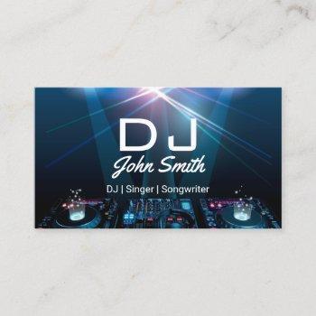 djs singer songwriter professional music business card