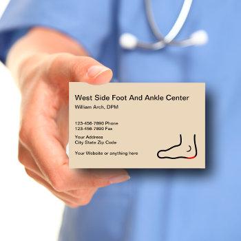 doctor of podiatry office business card