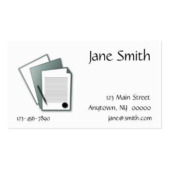 Small Documents Business Card Front View