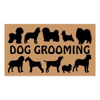 Small Dog Groomer Fun Business Card Front View