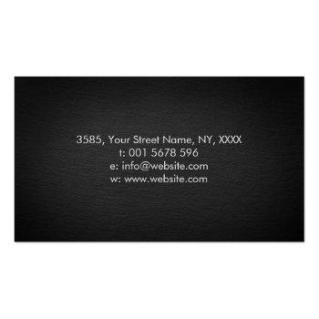 Small Dog Trainer - K9 Trainer Black And White Business Card Back View
