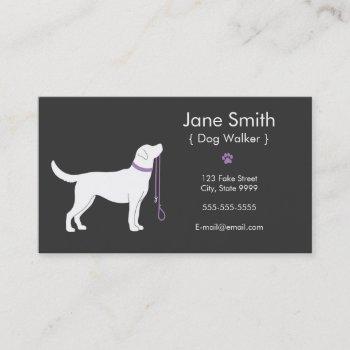 dog walker business card