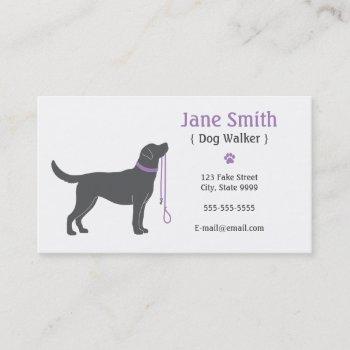 dog walker business card