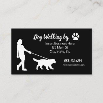 dog walking business cards
