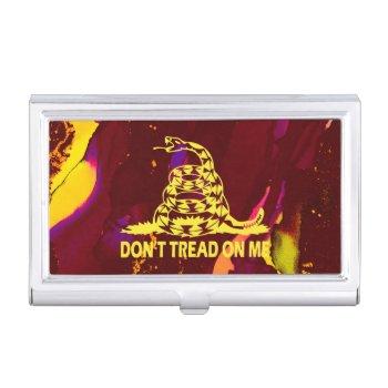don't tread on me business card case
