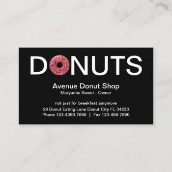 donut shop clever design business card