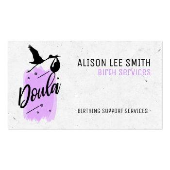 Small Doula Birth Coach Business Card Front View