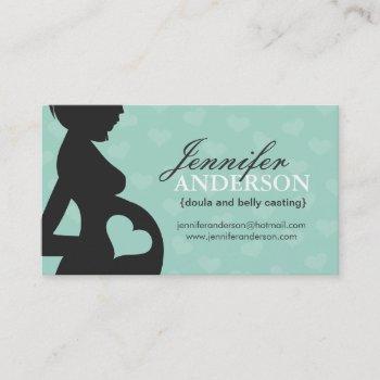 doula, midwife and belly casting business cards