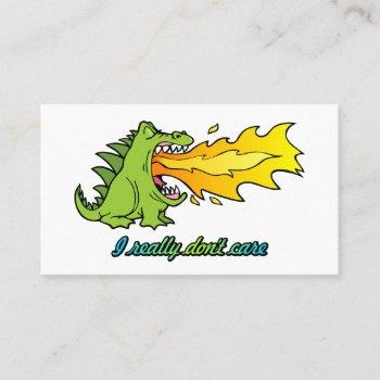 dragon don't care business card