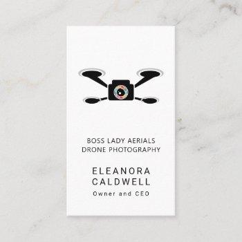 drone aerial photography logo business card
