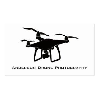 Small Drone Photographer Business Cards Front View
