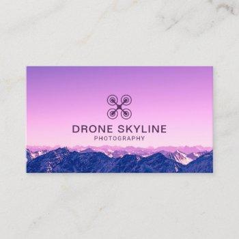 drone photographer skyline aerial photography business card