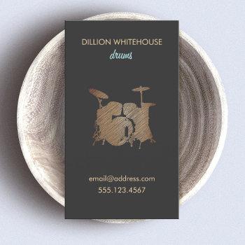 drum set  business card
