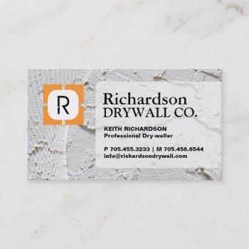 drywall company business card