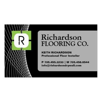 Small Drywall Company Business Card Front View