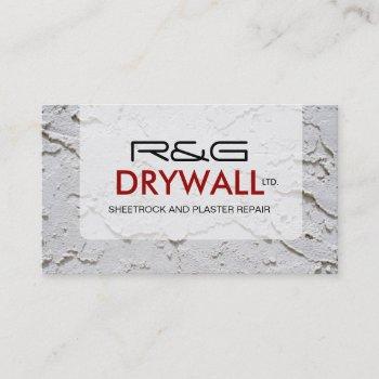 drywall company business card