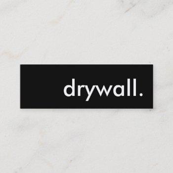 drywall. mini business card