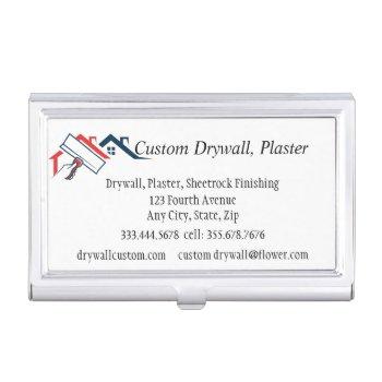 drywall, plaster, sheetrock finishing   business card case