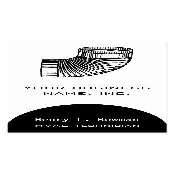 Small Duct Elbow Business Card Front View