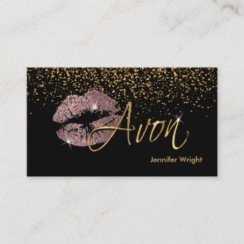 dusty rose lips 2  business card