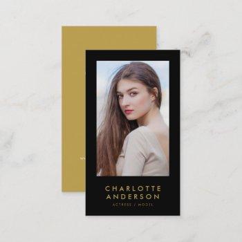 editable background color profile headshot photo business card