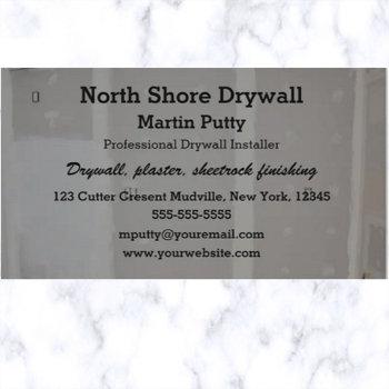 editable drywall plaster sheetrock finishing  business card