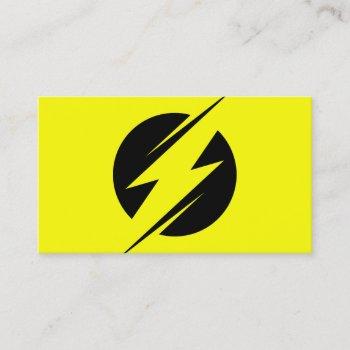 electric company - electrician - bolt business card