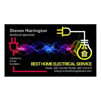 Small Electrical Wave Powering Circuit #zazzlemade Business Card Front View