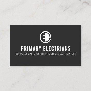 electrician logo  business card