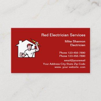 electrician logo graphic business cards