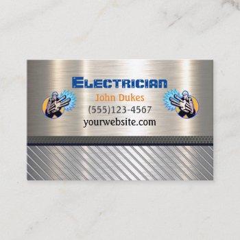 electrician metal handyman business card