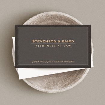 elegant and classic corporate professional business card