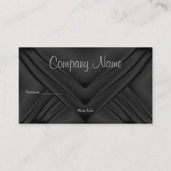 elegant charcoal silk purse company business card