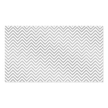 Small Elegant Chevron Stripes Pattern Business Cards Back View