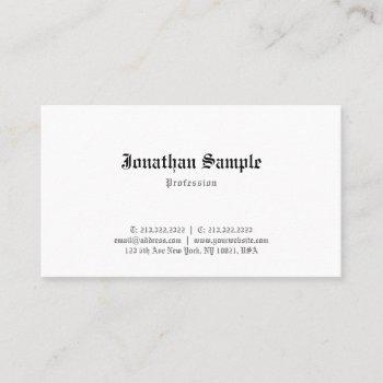 elegant classic old english font template nostalgy business card