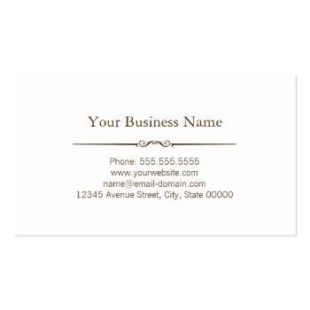 Small Elegant Dark And Light Wood Grain Look Business Card Back View