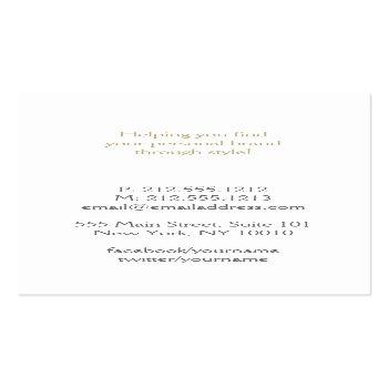 Small Elegant Faux Gold Confetti Dots Pattern Business Card Back View