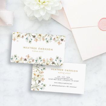 elegant floral business card