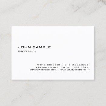 elegant minimalist professional design simple business card