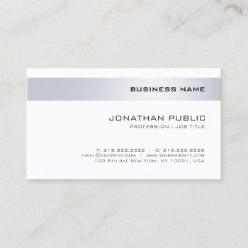 elegant modern minimalistic design trendy company business card