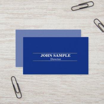 elegant modern professional design blue gold business card