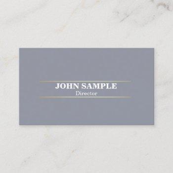 elegant modern professional design grey gold business card