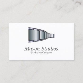 Small Elegant Movie / Film Strip Business Card Front View