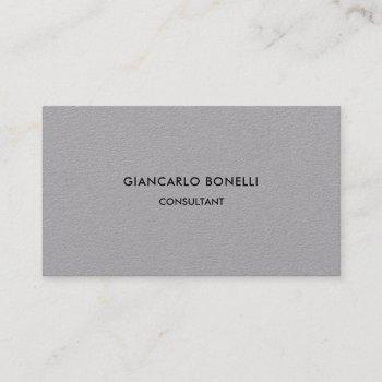 elegant premium grey minimalist professional business card