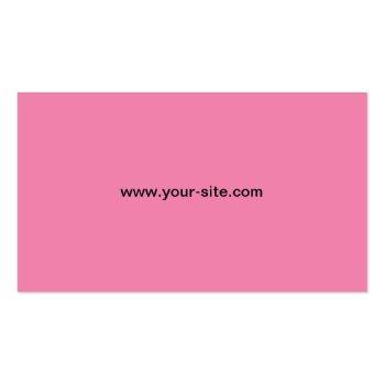 Small Elegant Professional Damask Floral Cosmetologist Business Card Back View