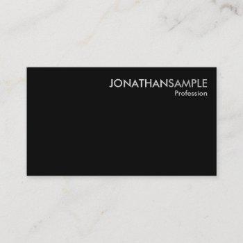 elegant professional plain signature uv matte business card